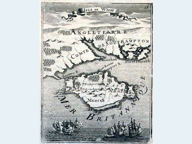 1683 Mallet IOW Map