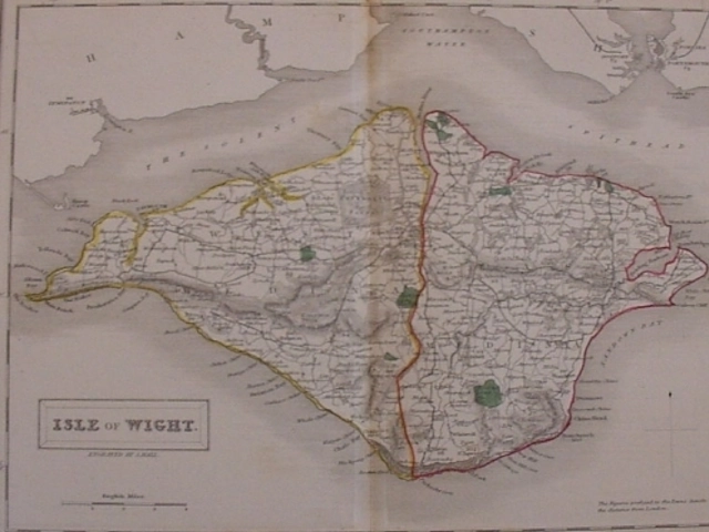 1850 -2 Hall IOW Maps