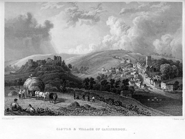 1834 Castle And Village Of Carisbrooke